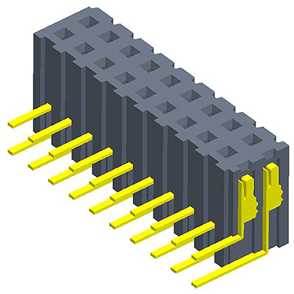 2.00mm排母 双排 单侧90度/180度